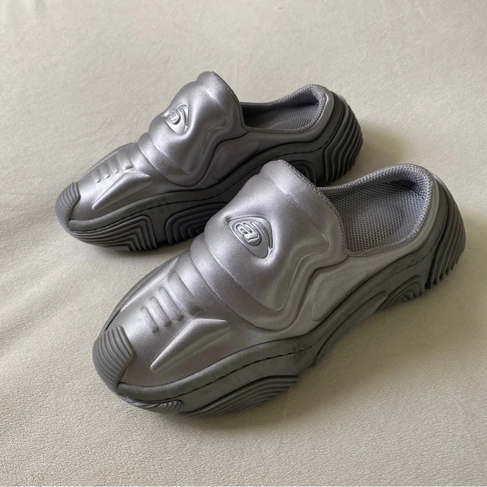 NEW Alexander Wang Silver Mules Sneakers Size 41 - Picture 3 of 13
